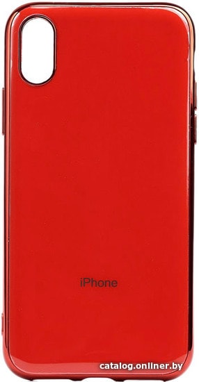 

Чехол для телефона EXPERTS Plating Tpu для Apple iPhone X/XS (красный)