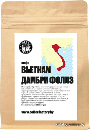 

Кофе Coffee Factory Вьетнам Дамбри Фоллз зерновой 250 г
