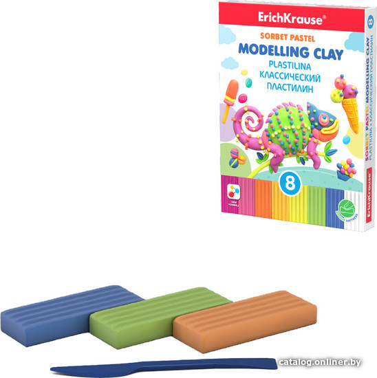 

Пластилин Erich Krause Sorbet Pastel 54035 (8 цв)