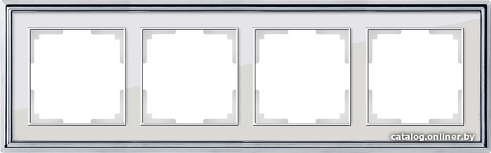 

Рамка Werkel Palacio WL17-Frame-04 (хром/белый)