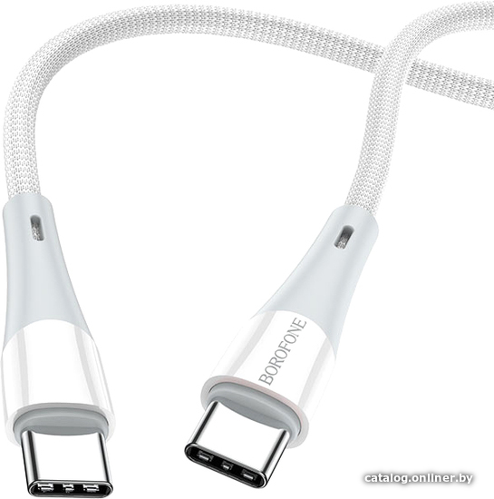 

Кабель Borofone BX60 USB Type-C - USB Type-C (1 м, белый)