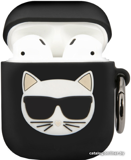 

Чехол CG Mobile Karl Lagerfeld для AirPods 1&2 KLACA2SILCHBK (черный)