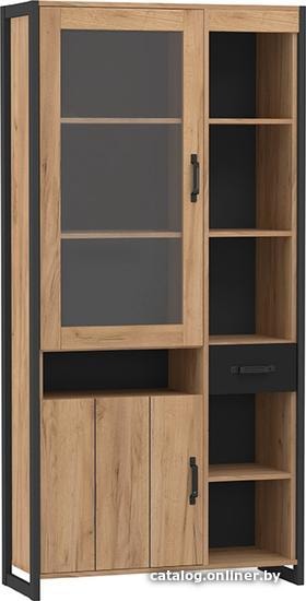 

Шкаф-витрина Woodcraft Техно (дуб золотой)