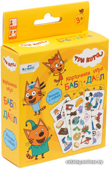 

Детская настольная игра Origami Game Три кота. Бабл-дабл 07348
