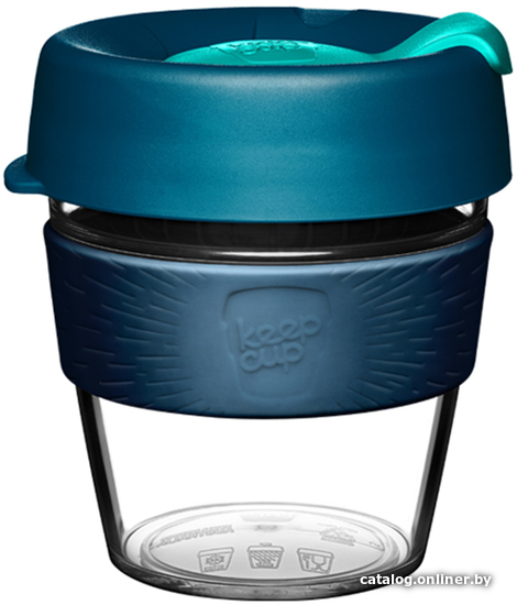

Многоразовый стакан KeepCup Original S Clear Polaris 227мл (синий)