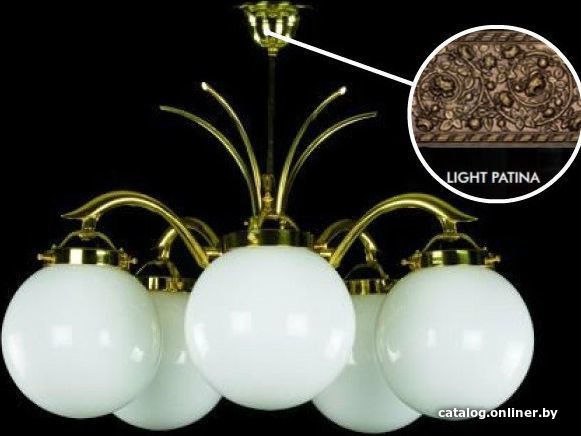 

Припотолочная люстра ArtGlass Michaela Light Patina