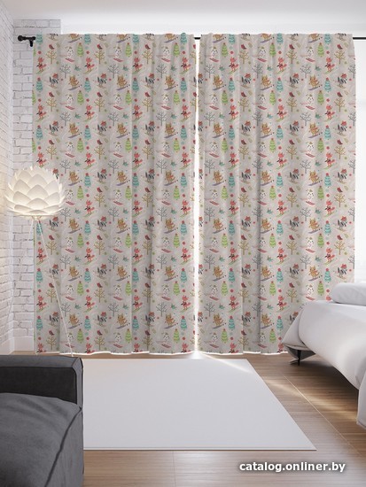 

Комплект штор JoyArty Звери на лыжах 1.45x2.65 м p_380836_145x265 (2 шт)