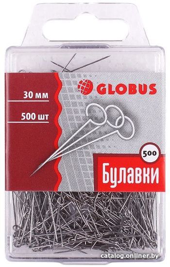 

Булавки канцелярские Globus Б30-500