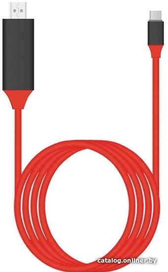 

Кабель USBTOP USB Type-C – HDMI UltraHD 4K 2 м (красный)
