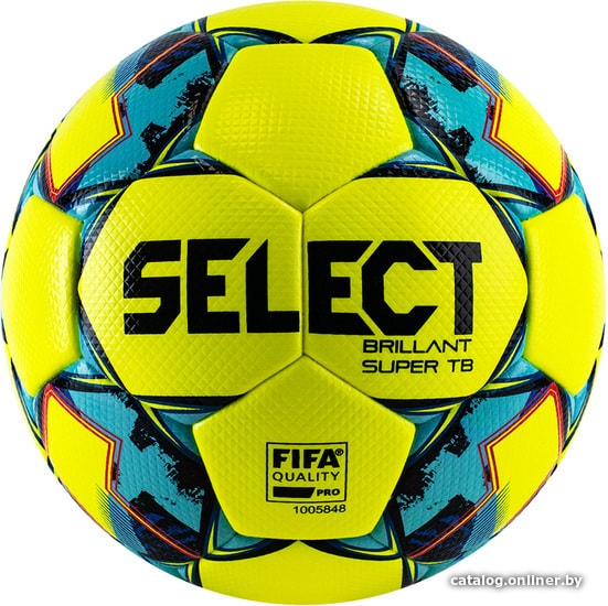 

Мяч Select Brillant Super Fifa Tb (5 размер, желтый/голубой)
