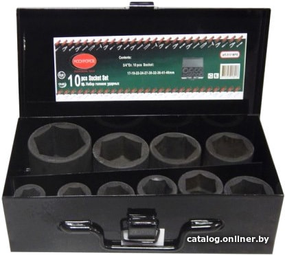 

Набор трещотка с головками RockForce RF-6101MPB (10 предметов)