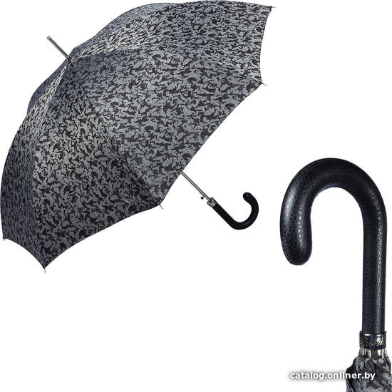 

Зонт-трость Pasotti Pelle Silver Reflection Grey