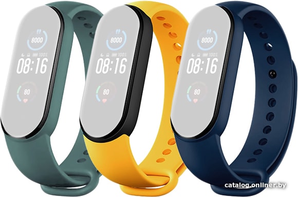

Набор ремешков Xiaomi для Mi Band 5 (зеленый/желтый/синий)