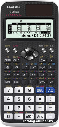 

Инженерный калькулятор Casio FX-991EX-W-ET-V (черный)