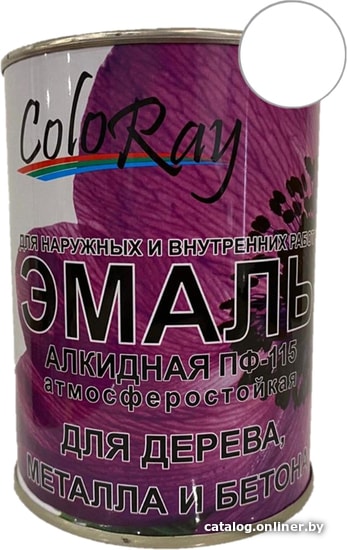 

Эмаль ColoRay ПФ-115 белый глянец (0.9 кг)