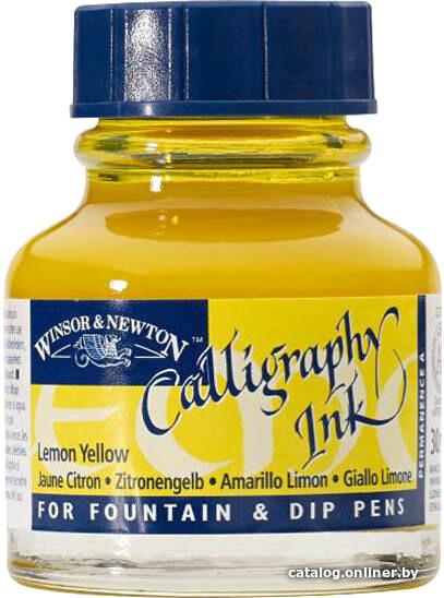 

Тушь художественная Winsor & Newton 1111345 (30 мл, желтый лимон)