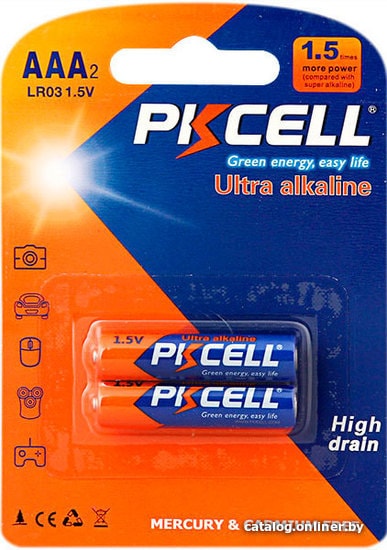 

Батарейка PKCELL Ultra Digital Alkaline LR03 AAA 2 шт.