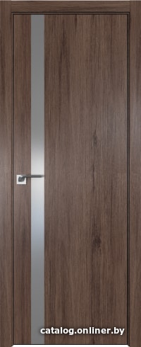 

Межкомнатная дверь ProfilDoors 6ZN 80x200 (салинас темный/стекло серебряный лак)
