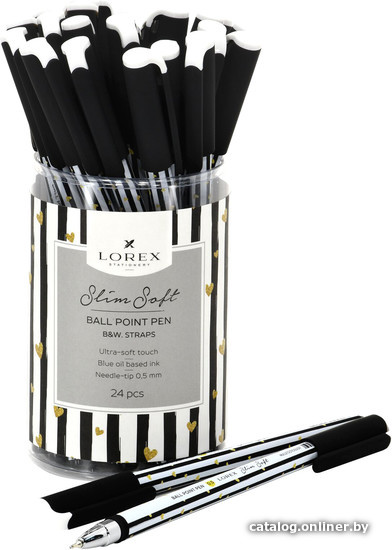 

Ручка шариковая Lorex B & W Marble Double Soft LXOPSS-BW2