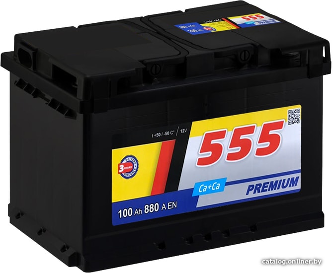 

Автомобильный аккумулятор 555 Premium 6СТ-100-А3 R (100 А·ч)