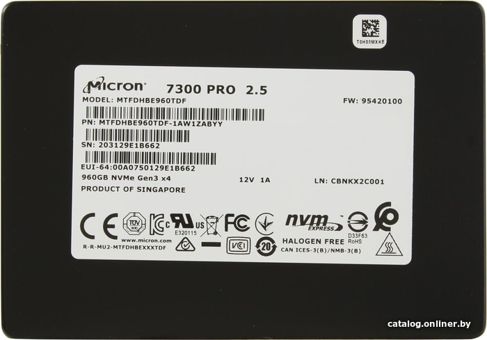 

SSD Micron 7300 Pro 960GB MTFDHBE960TDF-1AW1ZABYY