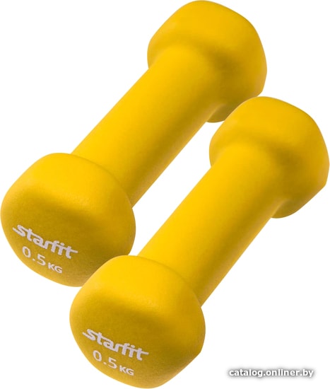

Набор гантелей Starfit DB-201 2x0.5 кг (желтый)