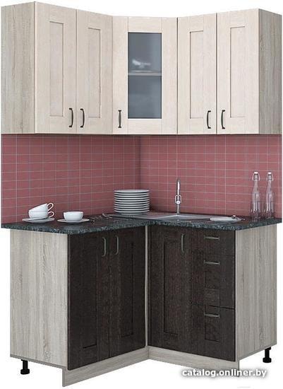 

Готовая кухня Интерлиния Мила Хольц 12x12 (дуб венге/дуб молочный)