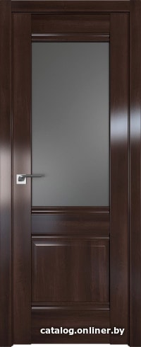 

Межкомнатная дверь ProfilDoors 2X 80x200 (орех сиена/стекло графит)