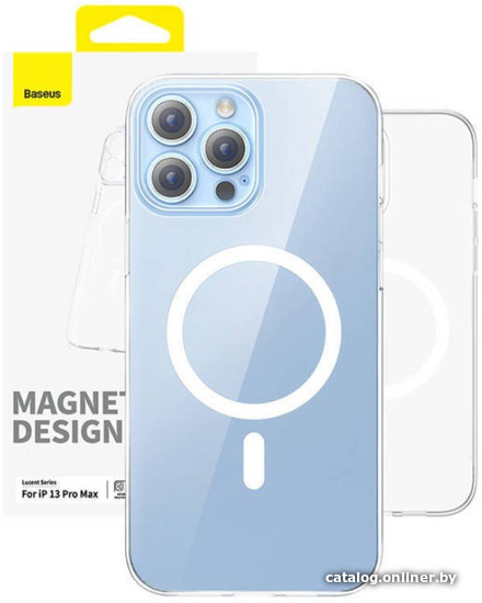 

Чехол для телефона Baseus Lucent Magsafe для iPhone 13 Pro Max (прозрачный)