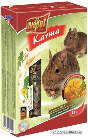 

Корм для грызунов Vitapol Karma для шиншилл 450 г