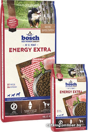 

Сухой корм для собак Bosch Energy Extra 15 кг