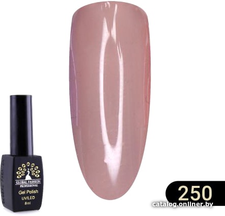 

Гель-лак Global Fashion Black Elite (тон 250) 8 мл