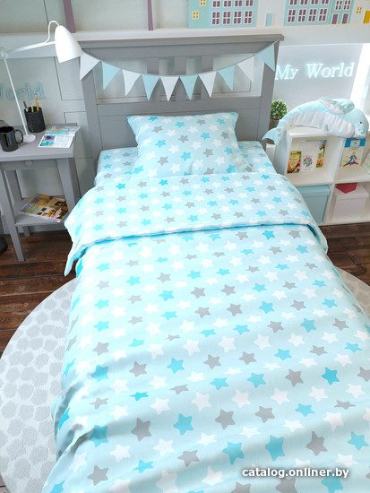 

Постельное белье Amarobaby Time to Sleep Прянички AMARO-3403-PG (голубой)