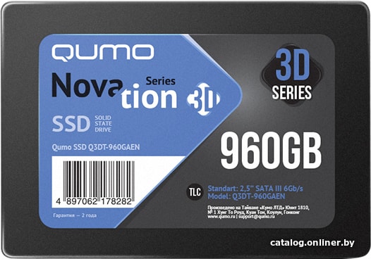 

SSD QUMO Novation 3D TLC 960GB Q3DT-960GAEN