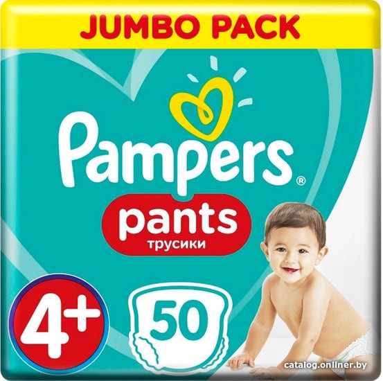 

Трусики-подгузники Pampers Pants 4+ (50 шт)