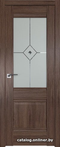 

Межкомнатная дверь ProfilDoors 2XN 90x200 (салинас темный/матовое с прозрачным фьюзингом)