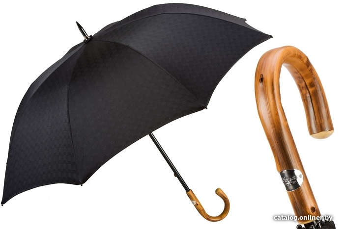 

Зонт-трость Pasotti Esperto Chestnut Di Legno Strong Black