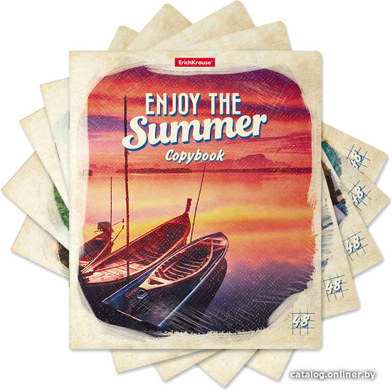

Полуобщая тетрадь Erich Krause EnJoy The Summer 48 л клетка 49624