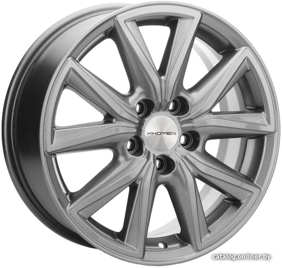 

Литые диски Khomen KHW1706 17x7" 5x114.3мм DIA 67.1мм ET 50мм G-Silver