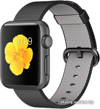 

Умные часы Apple Watch Sport 38mm Space Gray with Black Woven Nylon [MMF62]