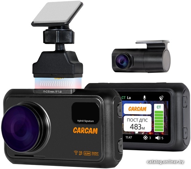 

Видеорегистратор-радар детектор-GPS информатор (3в1) Carcam Hybrid 2s Signature