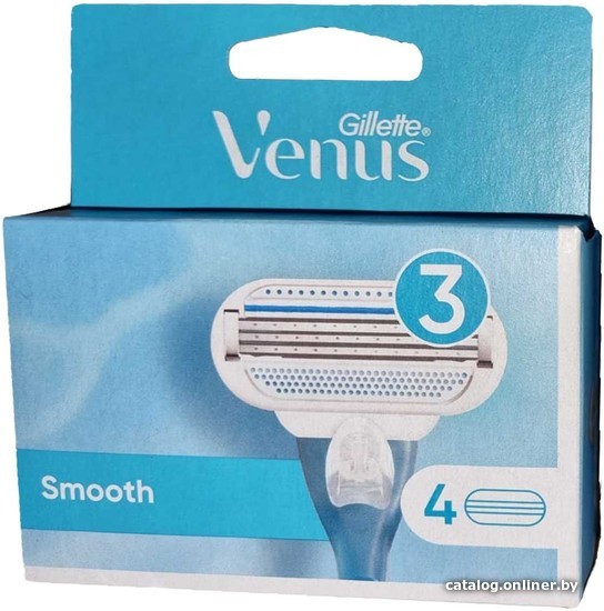 

Сменные кассеты для бритья Gillette Venus Smooth (4 шт) EU3014260262709