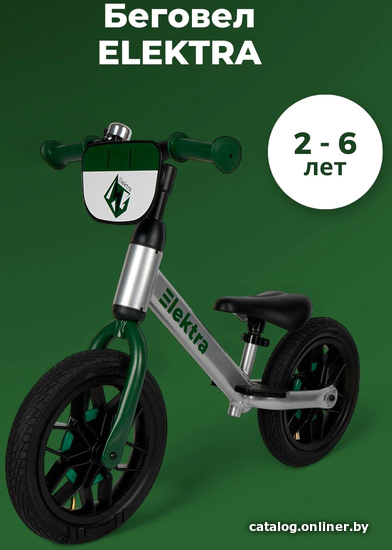 

Беговел Bubago Elektra BG-113-3 (серебряный/зеленый)
