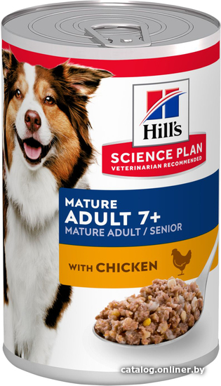 

Консервированный корм для собак Hill's Science Plan Mature Adult 7+ Chicken 370 г