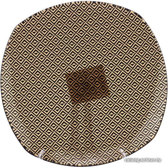 

Тарелка обеденная Zibo Shelley Brown Rhombus S350008