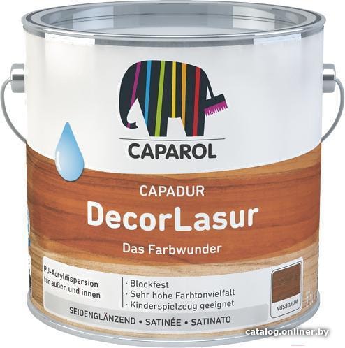 

Лазурь Caparol Capadur DecorLasur Farblos 5 л