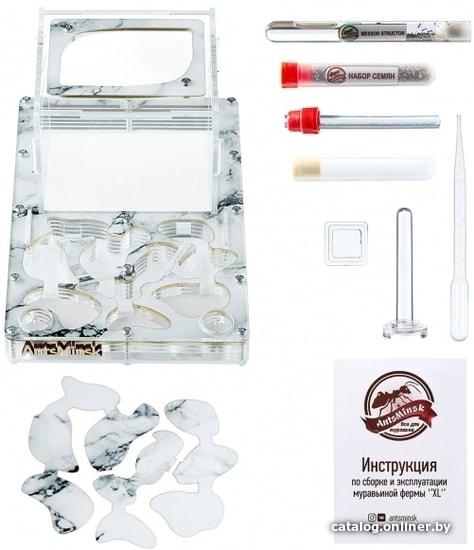 

Формикарий AntsMinsk Стартовый комплект XXL Marble
