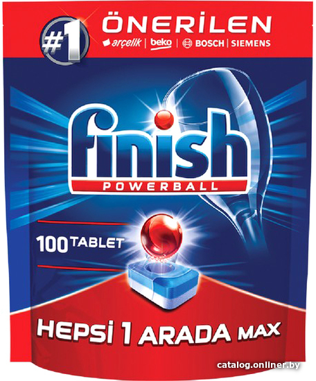 

Таблетки для посудомоечной машины Finish Powerball All in 1 Max (100 шт)