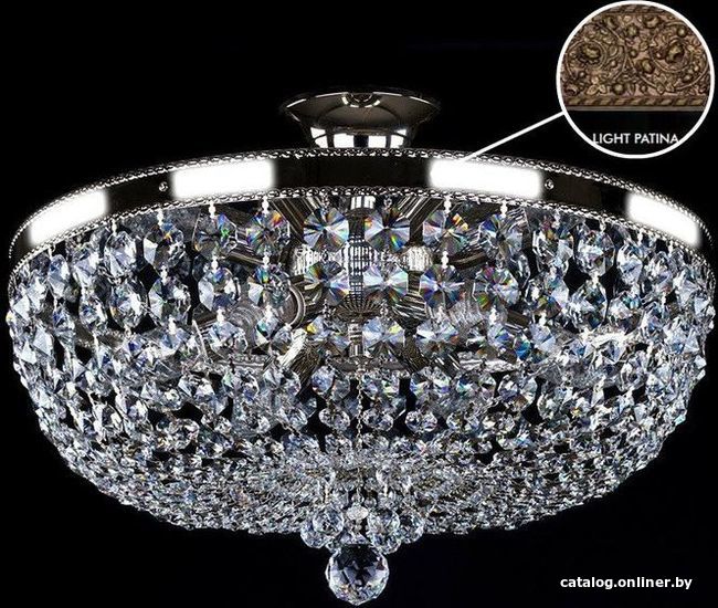 

Припотолочная люстра ArtGlass Gerta Dia 450 Light Patina Ce