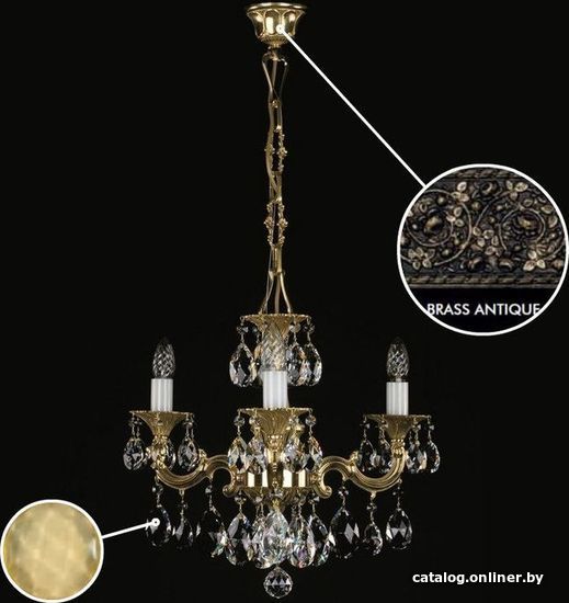 

Подвесная люстра ArtGlass Jarmila Iii. Brass Antique Ce - 8003